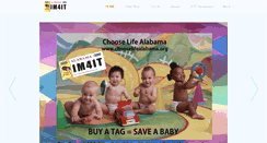 Desktop Screenshot of chooselifealabama.org